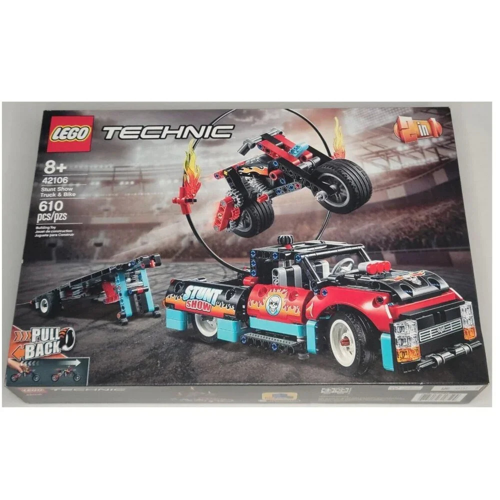 LEGO 42106 Stunt Show Truck & Bike Technic 2 in 1 Stadium Truck RETIRED SEALED